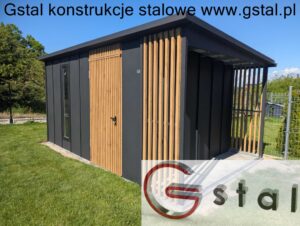 Domek ogrodowy narzędziowy 5x3 z drewutnią