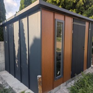 Domek ogrodowy narzędziowy 3,5x2,5 z drewutnią