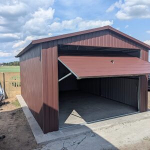 garaż blaszany 4x6