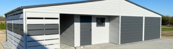 garaż blaszany 12x6 z wiatą