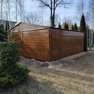 garaż blaszany 6x6