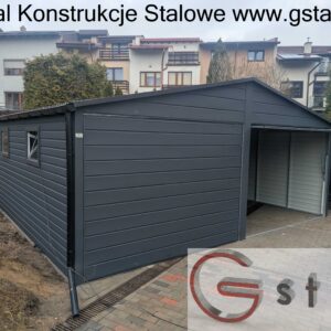 garaż blaszany 6,3x6